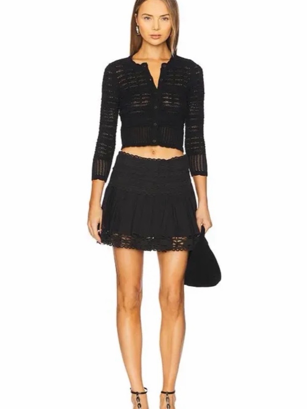 Isabel Marant AJALINE CARDIGAN
ajaline short openwork knit cardigan, Size 36